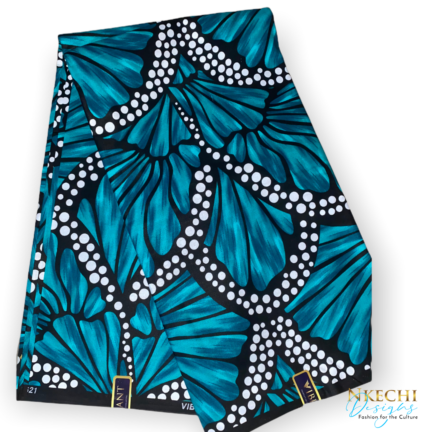 Adorned Petals Ankara Fabric